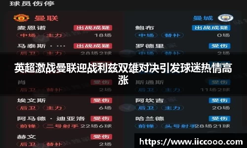 英超激战曼联迎战利兹双雄对决引发球迷热情高涨